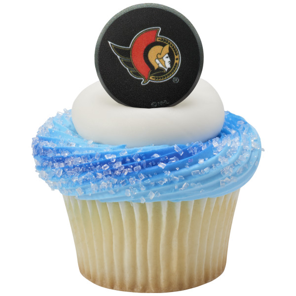 NHL® Team Puck Cupcake Rings