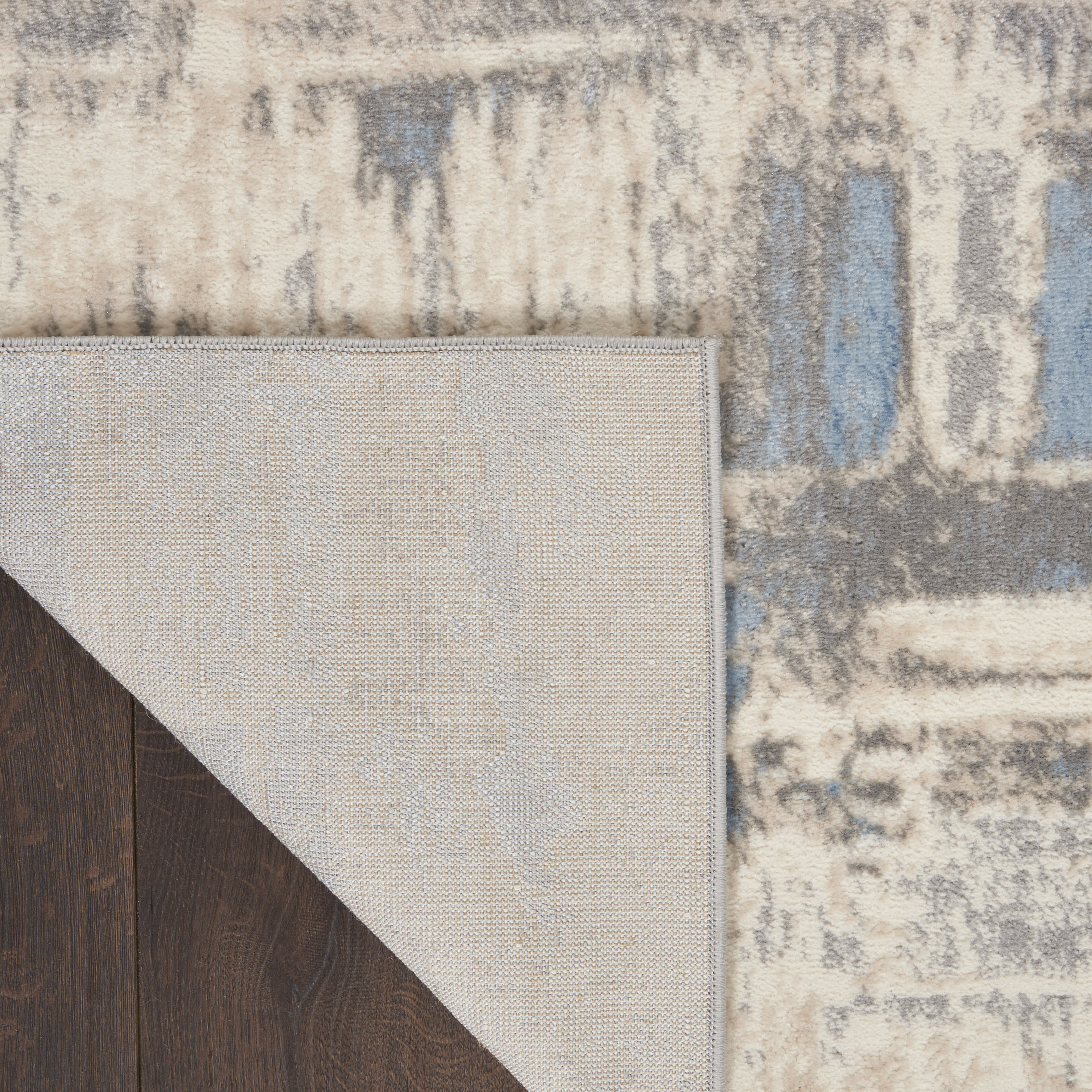Nourison Solace 8' x 10' Ivory Grey Blue Modern Indoor Rug