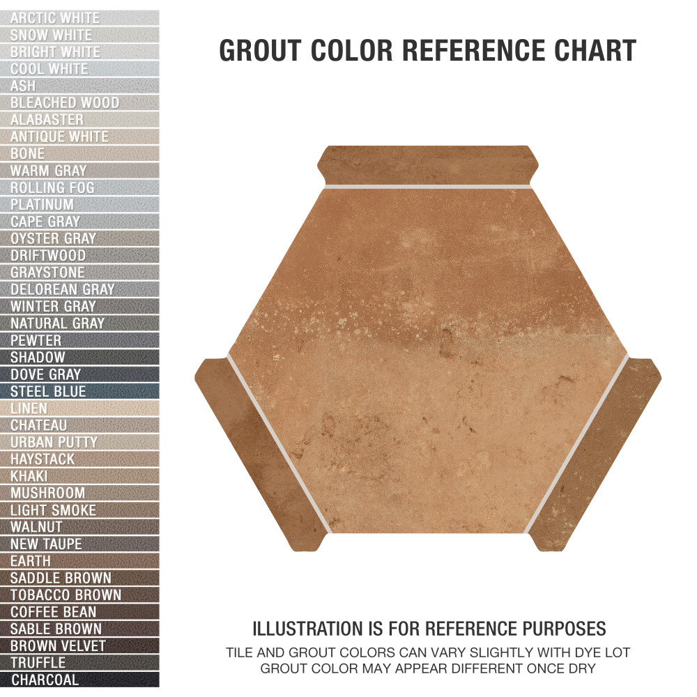 Doscotto Panal Rosso with Clay Picket 8-5/8 in. x 9-7/8 in. Porcelain Floor and Wall Tile