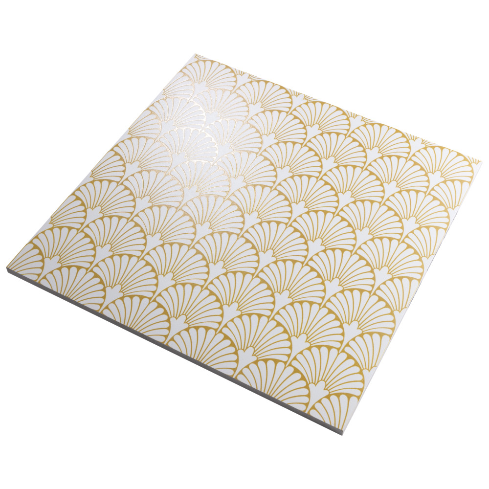 Art Deco Manhattan White 11-3/4 in. x 11-3/4 in. Porcelain Floor and Wall Tile