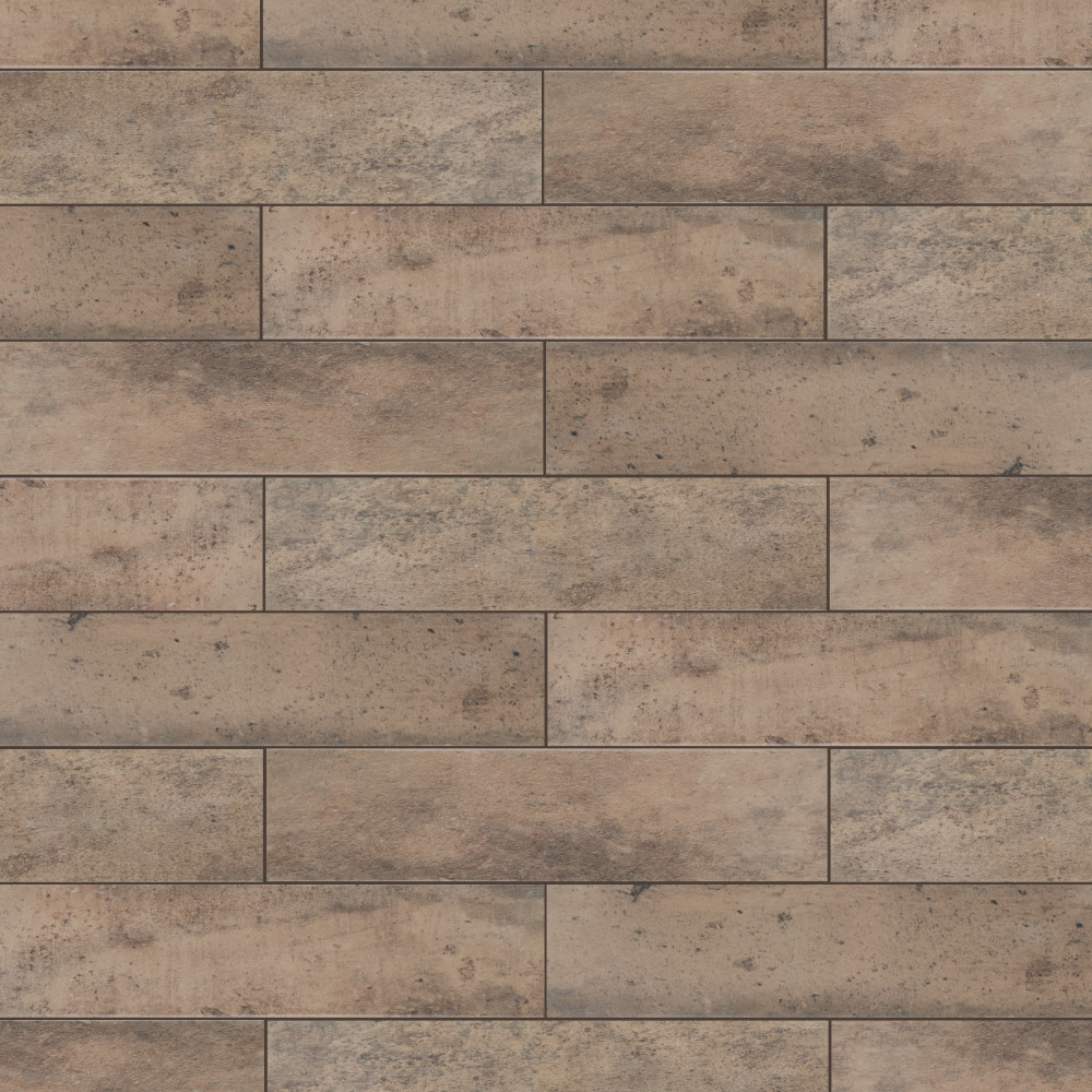 Capri Brick Terra 2.5x10 Rectangle Porcelain Floor and Wall Digital Pattern