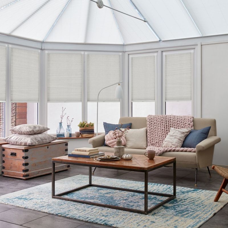 Crush Silver Pleated blind