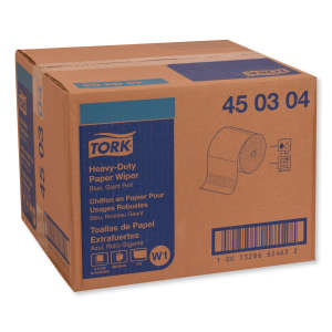 Tork, W1, Heavy Duty Giant Roll, 1 ply, 11.10"x12.00", Paper, Industrial Wipers, Blue