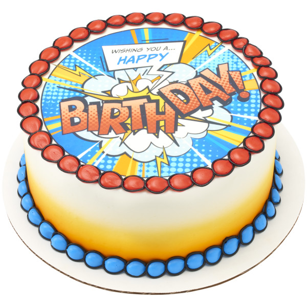 Super Hero Birthday PhotoCake® Edible Image®