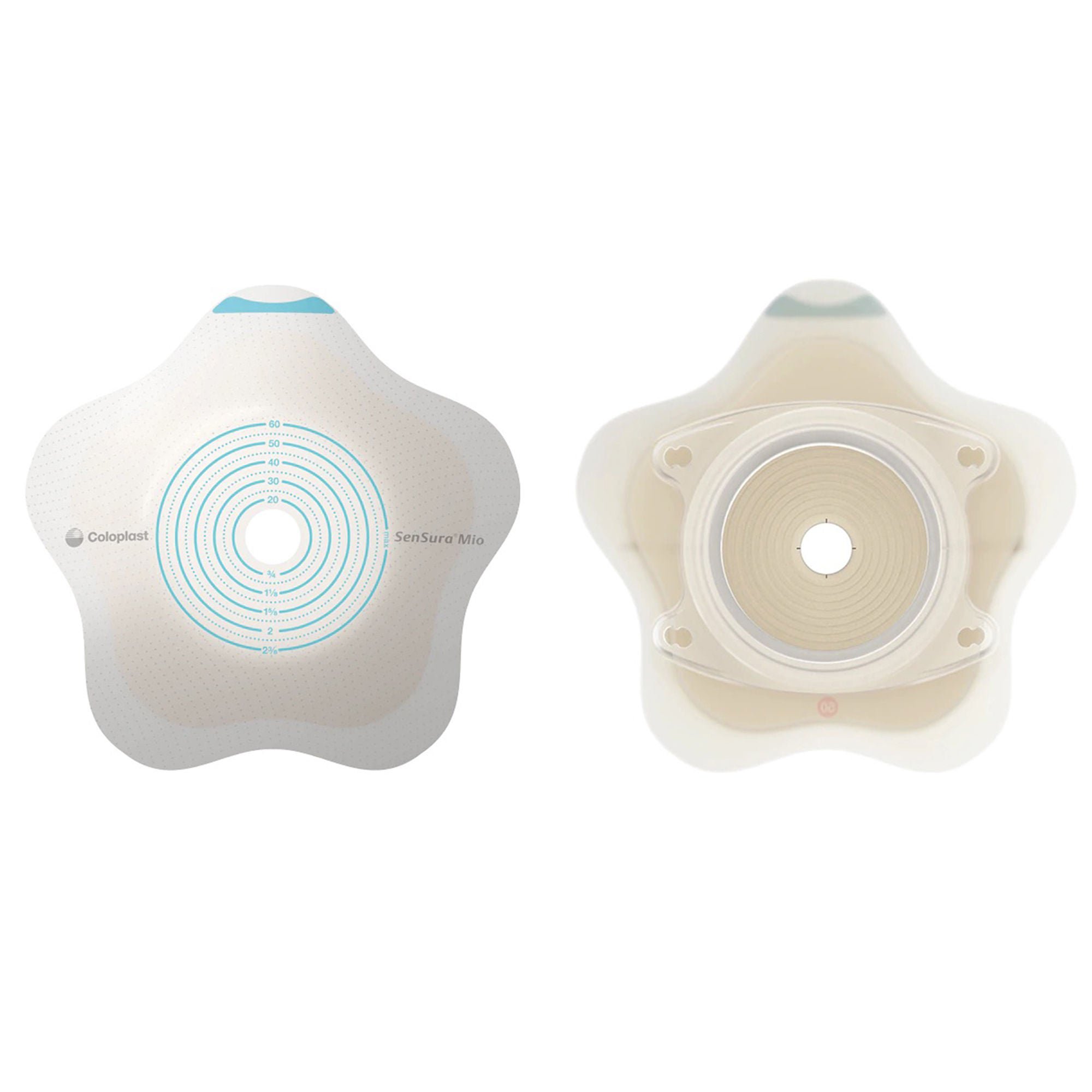 SenSura® Mio Click Convex Flip Ostomy Barrier, 35 mm Stomas, Red Match