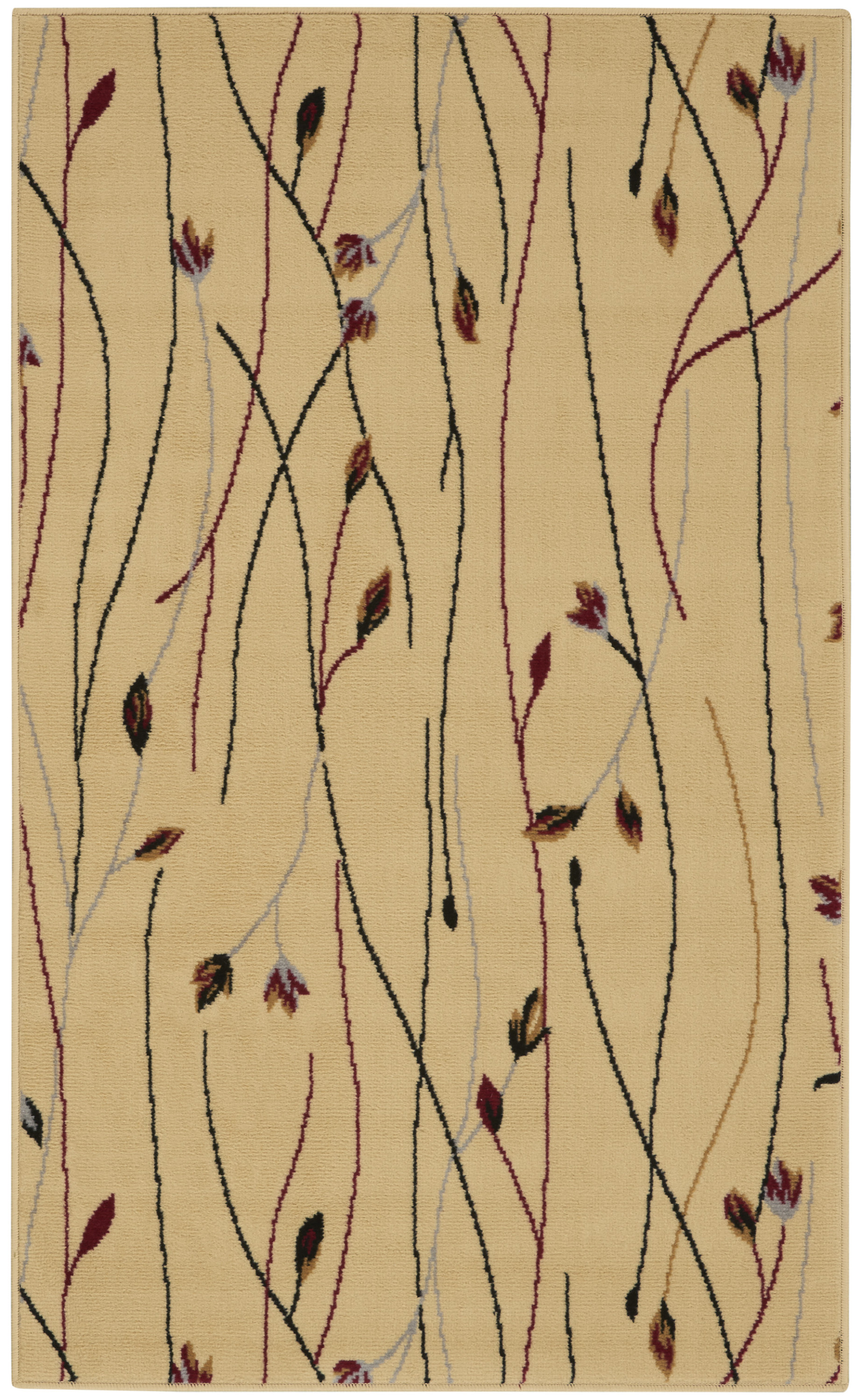 Nourison Grafix 3' x 5' Cream Contemporary Indoor Rug