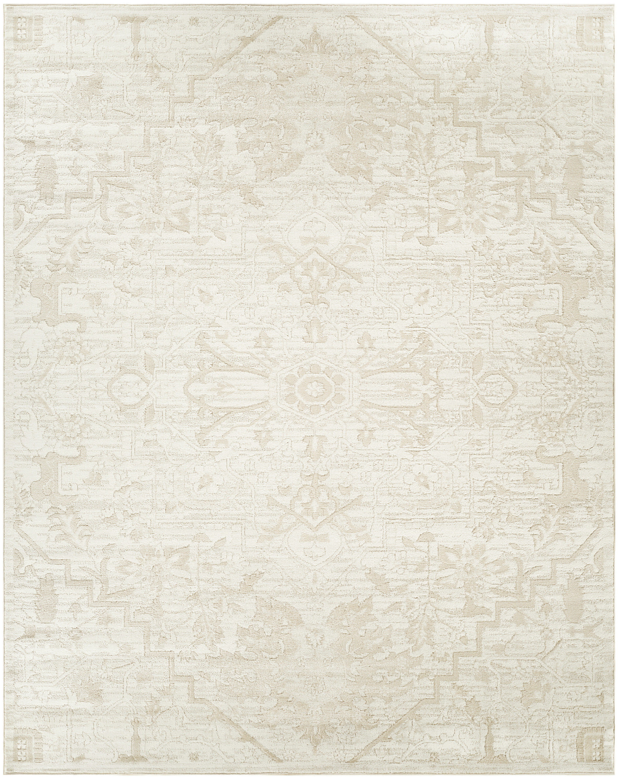 Nourison Dekor 7'10" x 9'10" Ivory Vintage Indoor Rug