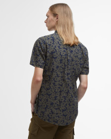 Camicia Sidmouth a maniche corte leggermente aderente con stampa 