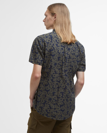 Camicia Sidmouth a maniche corte leggermente aderente con stampa