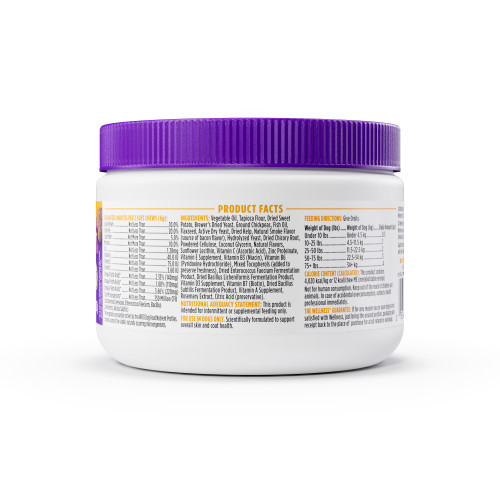 Wellness Supplements Skin & Coat back packaging