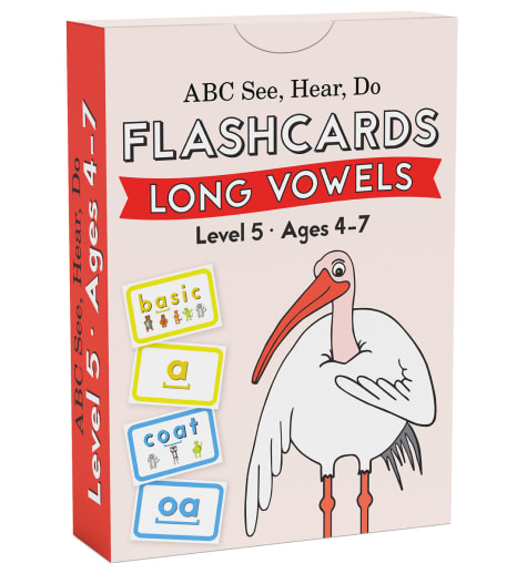 ABC See, Hear, Do: Level 5 - Memory Flashcards Long Vowel Sounds