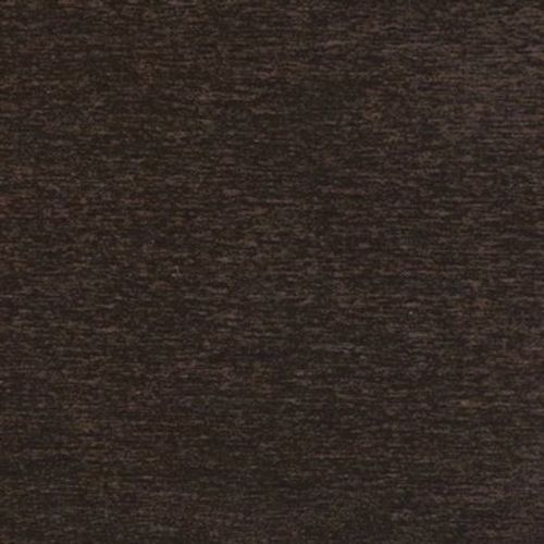 Dark brown, finely textured fabric fills the frame; lying flat and stationary, it shows subtle horizontal striations under neutral lighting, presented as a close-up of a textile surface.