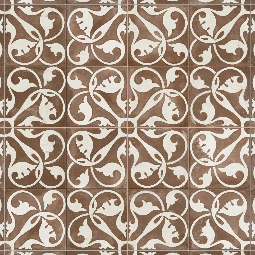 Kings Nouveau Ruby 17-5/8 in. x 17-5/8 in. Ceramic Floor and Wall Tile