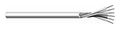 Carol® Brand Unshielded Electronic Cable Non-Plenum Grey 20 AWG 7 Stranded Tinned Copper Conductors 1000 ft. Reel
