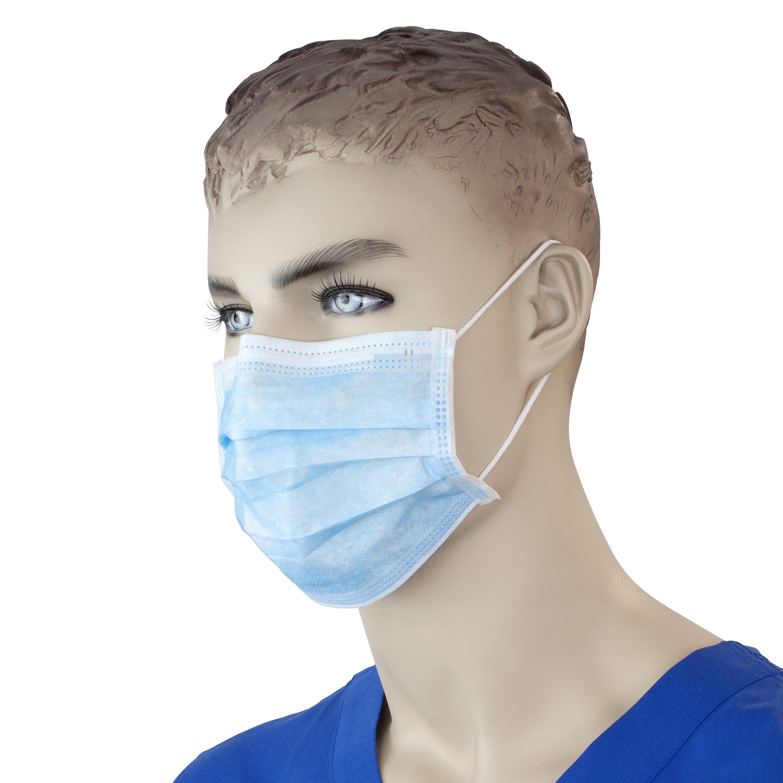 Procedure Face Mask with Ear Loop - Blue