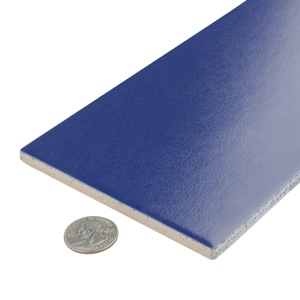 Piscina Glossy Cobalt Blue with Biotech 4-3/4 in. x 9-5/8 in. Porcelain Floor and Wall Tile
