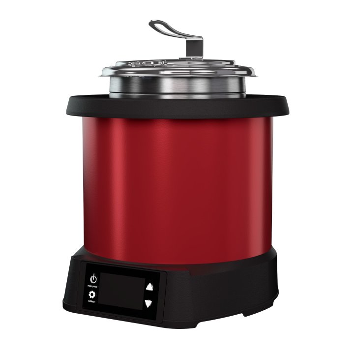 4-quart 120-volt countertop induction rethermalizer in red
