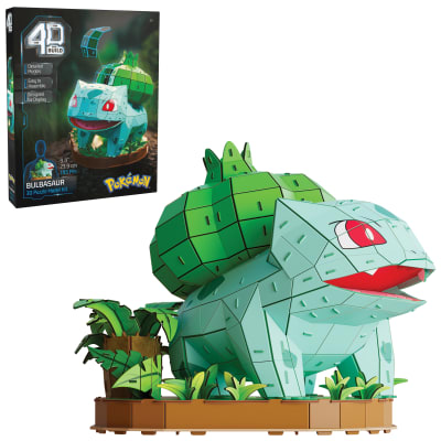 4D Build, Pokémon Bulbasaur 3D Model Kit, Pokémon Figure, Kanto First Partner Collection, Desk Décor, 195 Pieces, Gift Ideas for Ages 12 & Up