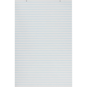 Primary Chart Pad, White, 1" Ruled Short Way, 24" x 36", 100 Sheets