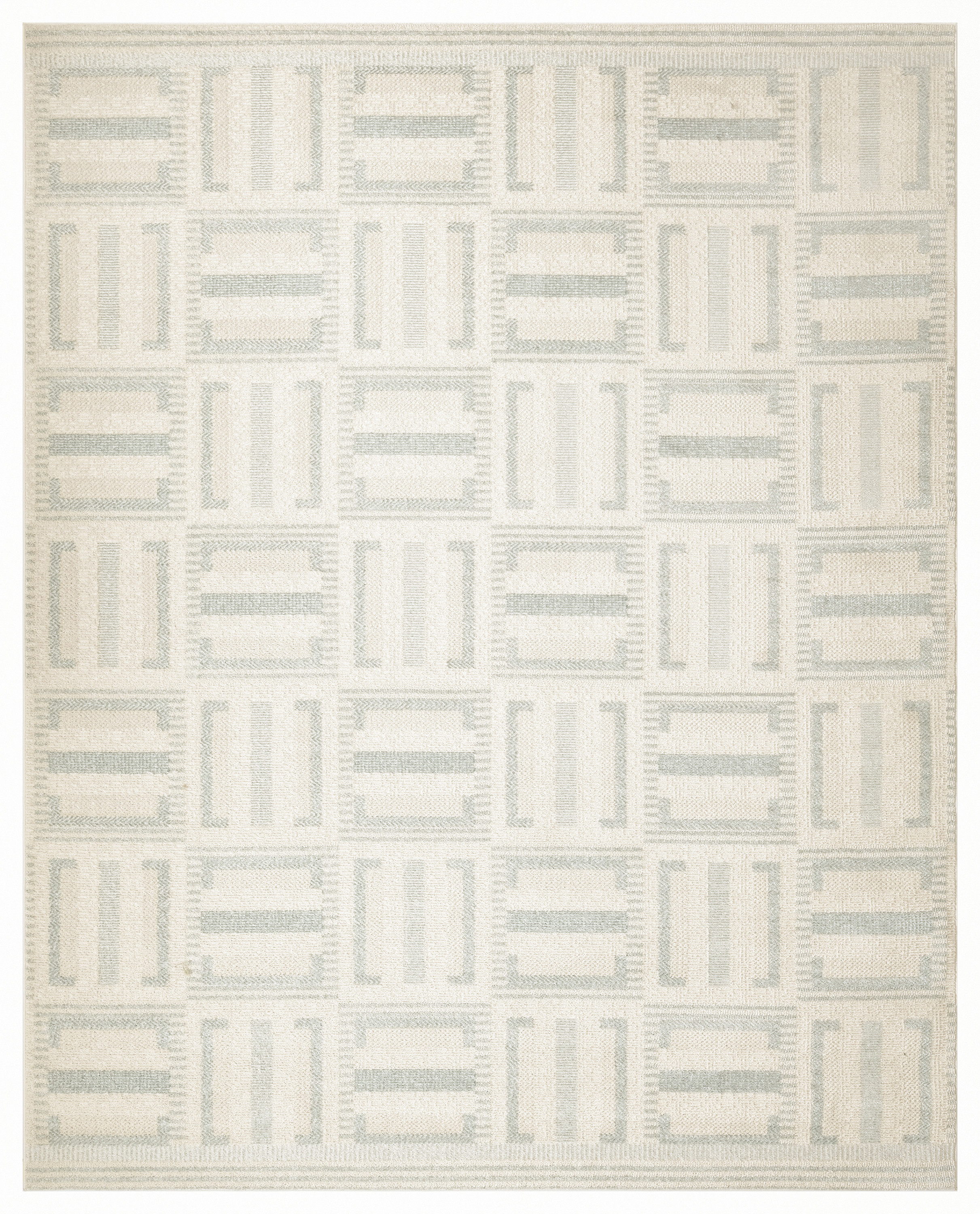 Nourison Nordic 8' x 10' Ivory Blue Modern Indoor Rug