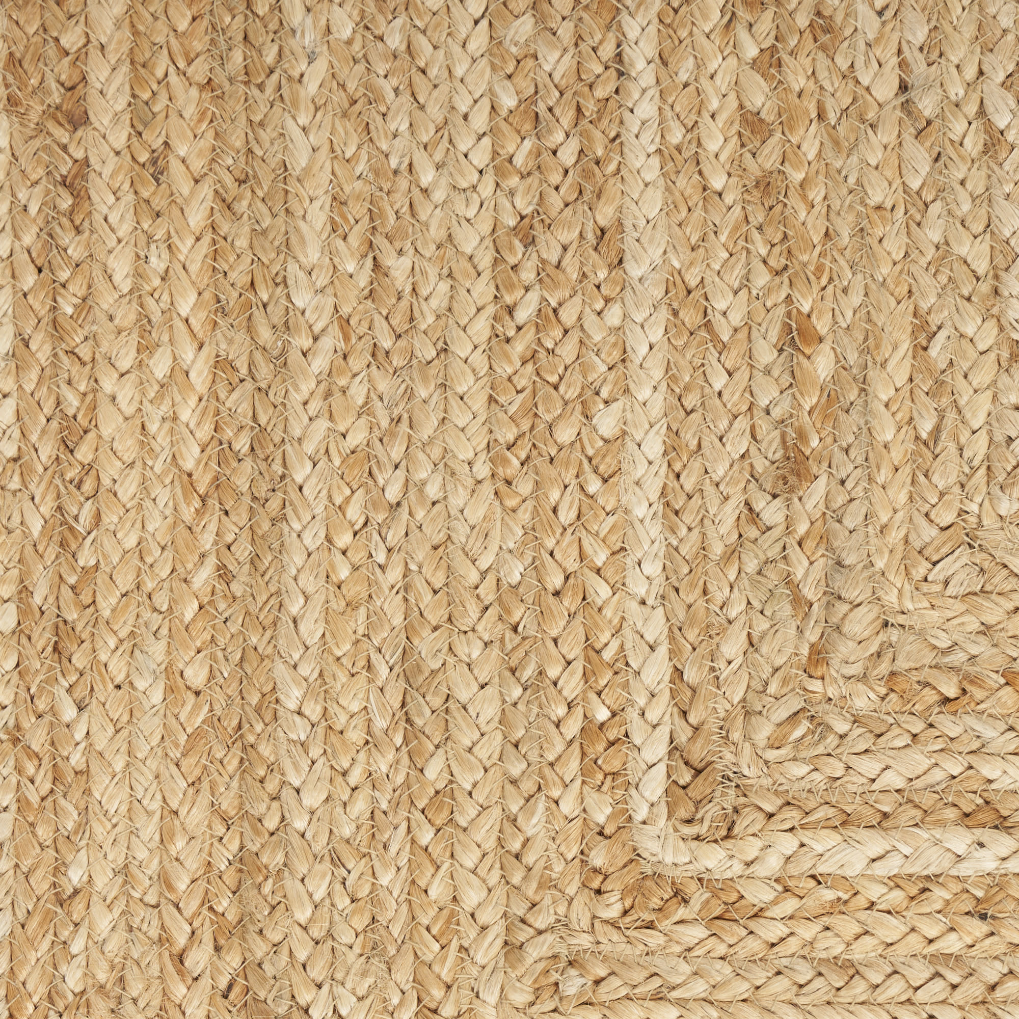 Nourison Natural Jute 4' x 6' Natural Farmhouse Indoor Rug