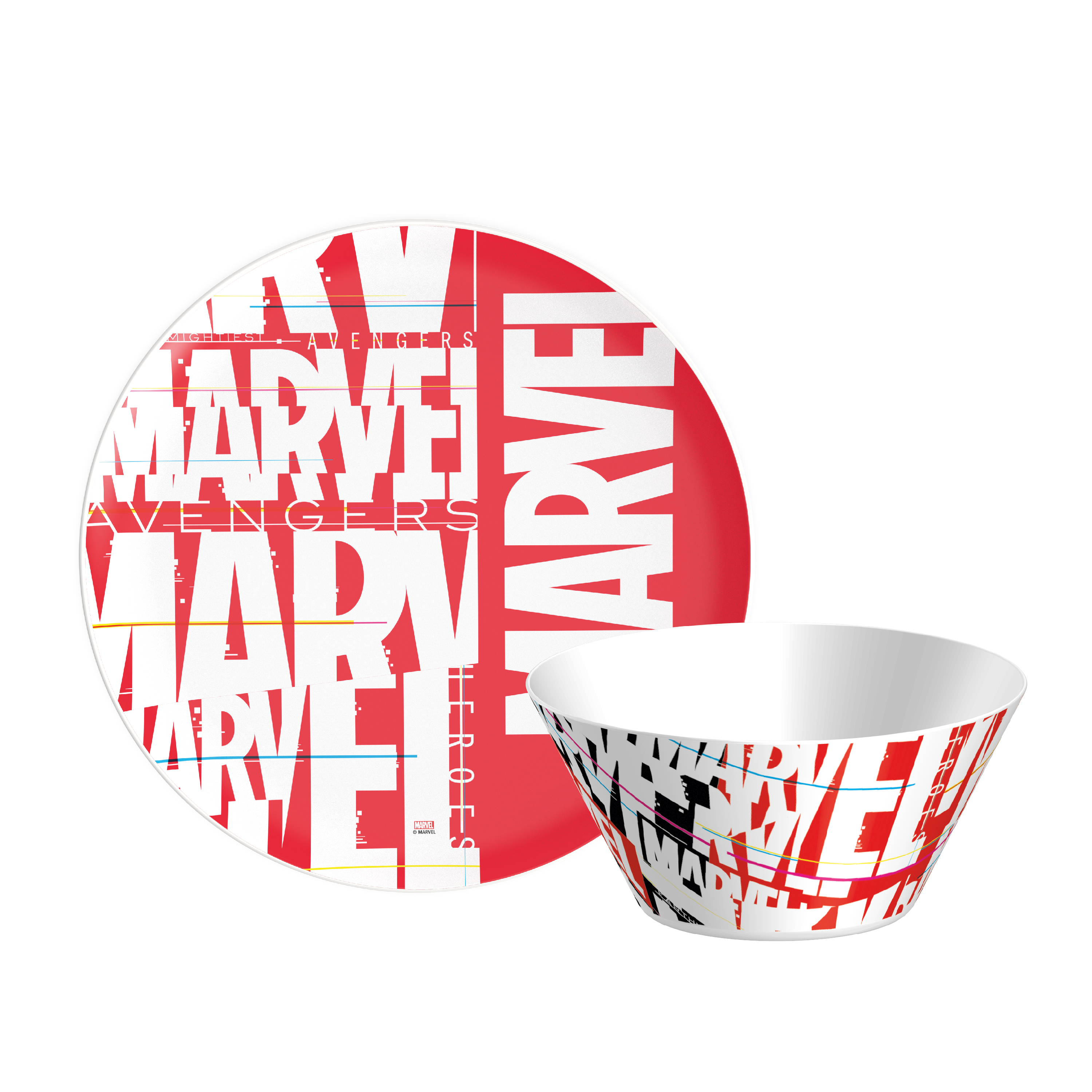 Marvel Comics Dinnerware Set, Black Widow, 2-piece set slideshow image 1 Marvel Comics Dinnerware Set, Black Widow, 2-piece set slideshow image 1