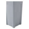 Rubbermaid Commercial, Untouchable, 23 gal, Resin, Gray, Square, Receptacle
