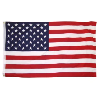 US Flag Printed Polyester 3 by 5 feet with Grommets