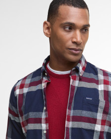 Camicia leggermente aderente Folley Navy/Red
