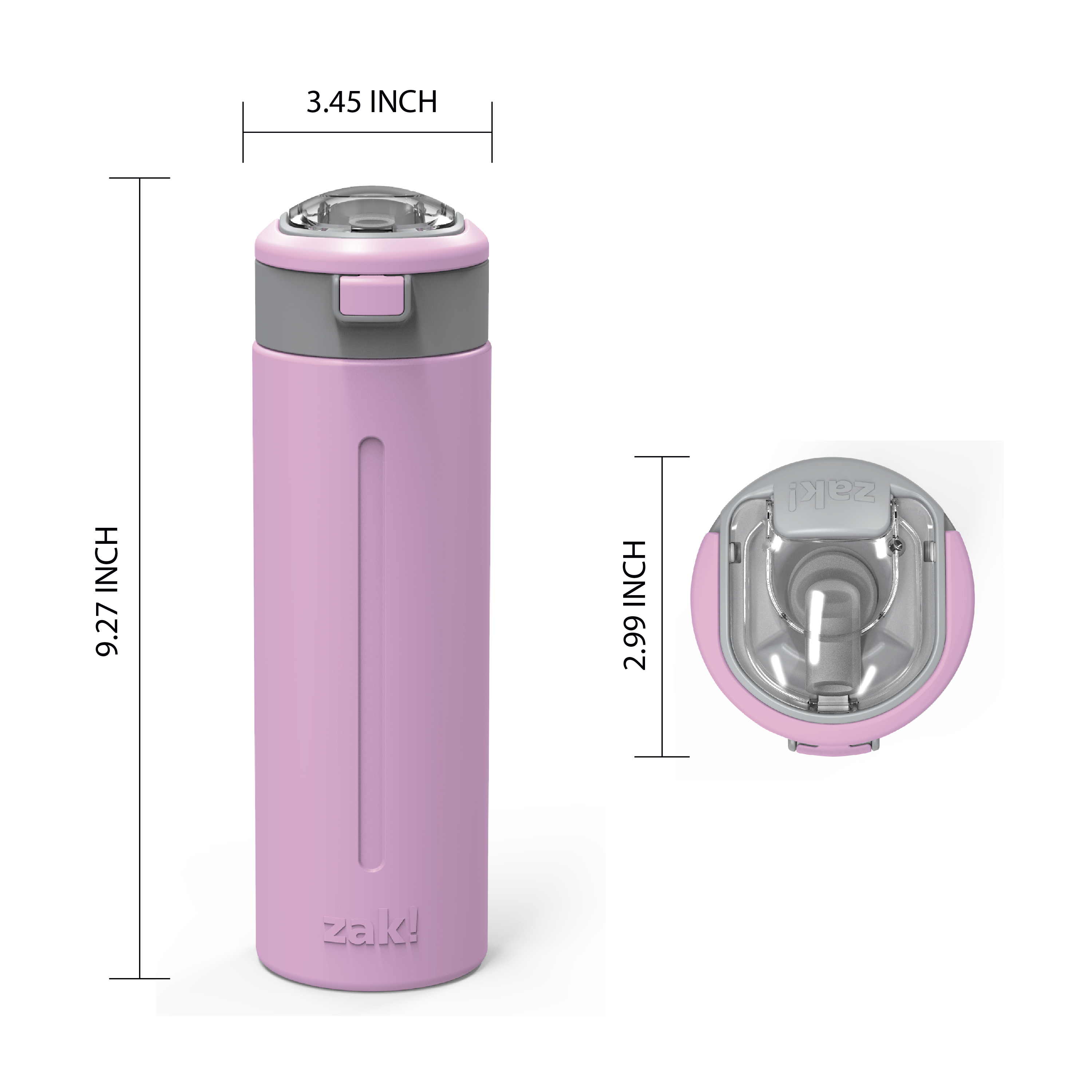 Genesis 24 ounce Vacuum Insulated Stainless Steel Water Bottle, Lilac slideshow image 6 Genesis 24 ounce Vacuum Insulated Stainless Steel Water Bottle, Lilac slideshow image 6
