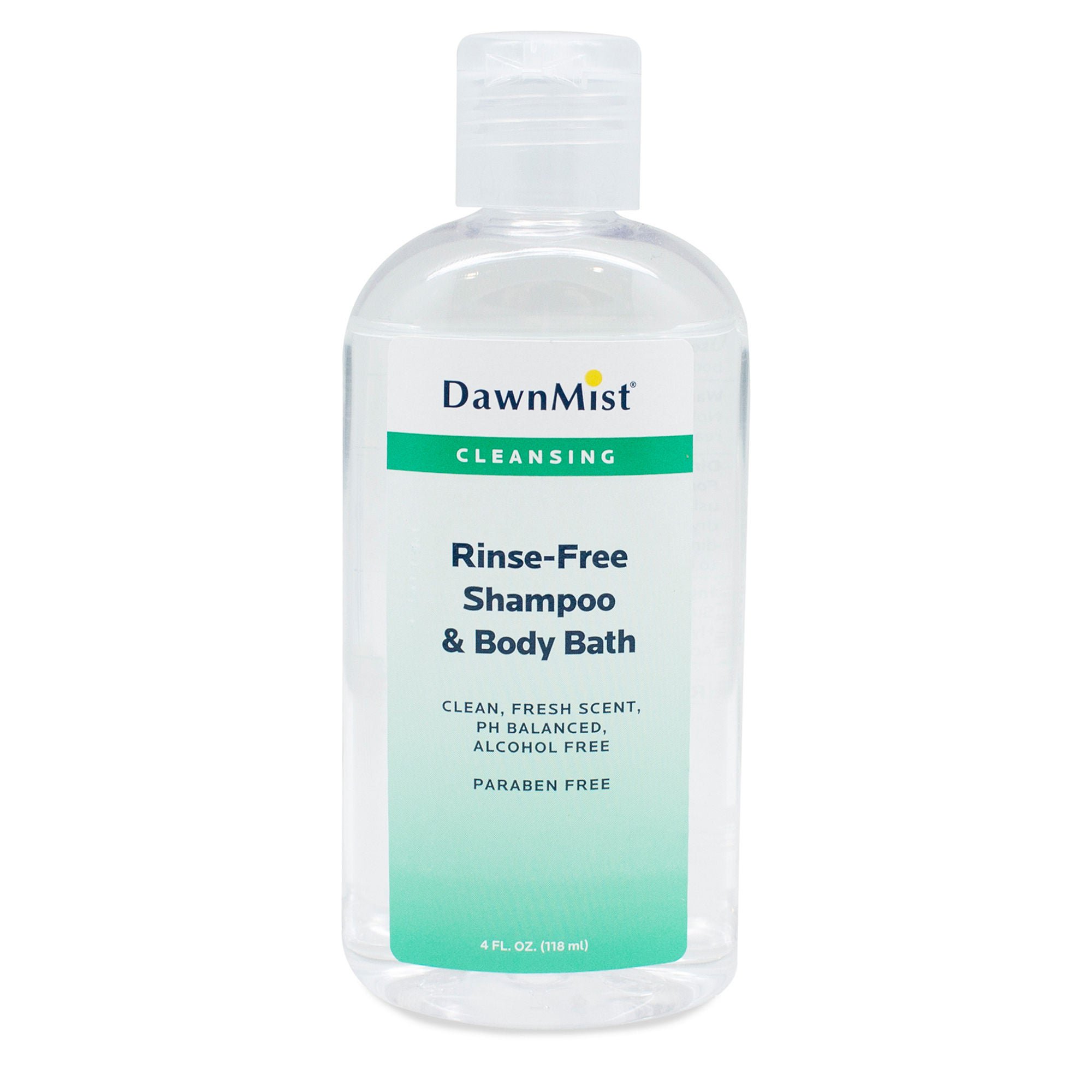 DawnMist® No-Rinse Shampoo and Body Wash, Scented, 4-ounce Bottle