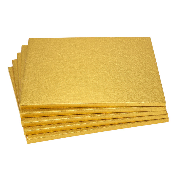 14" Square Gold Foil Cake Board