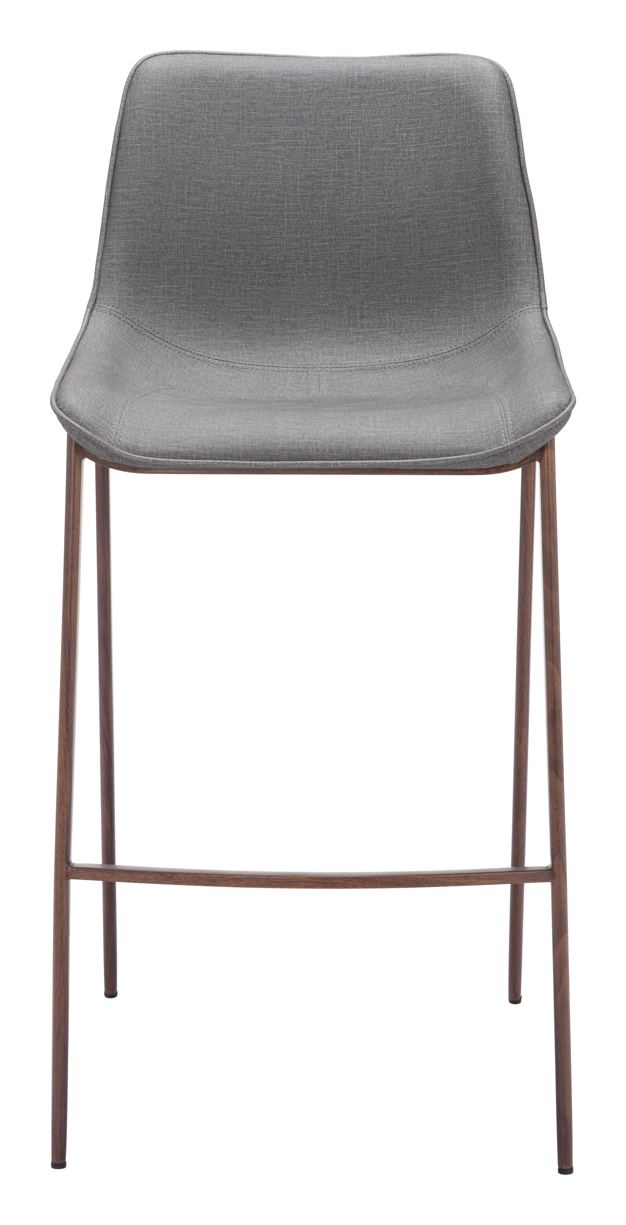 Magnus Barstool (Set of 2) Slate Gray & Walnut product image