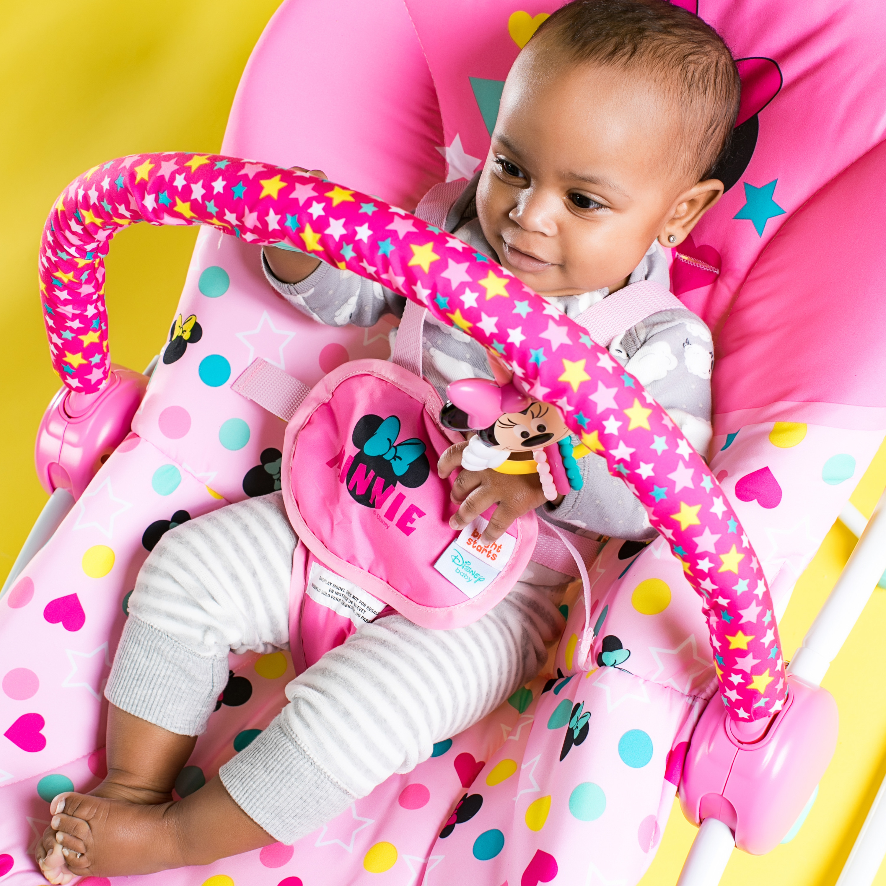 MINNIE MOUSE Stars & Smiles Infant to Toddler Rocker™ Disney Baby Kids2