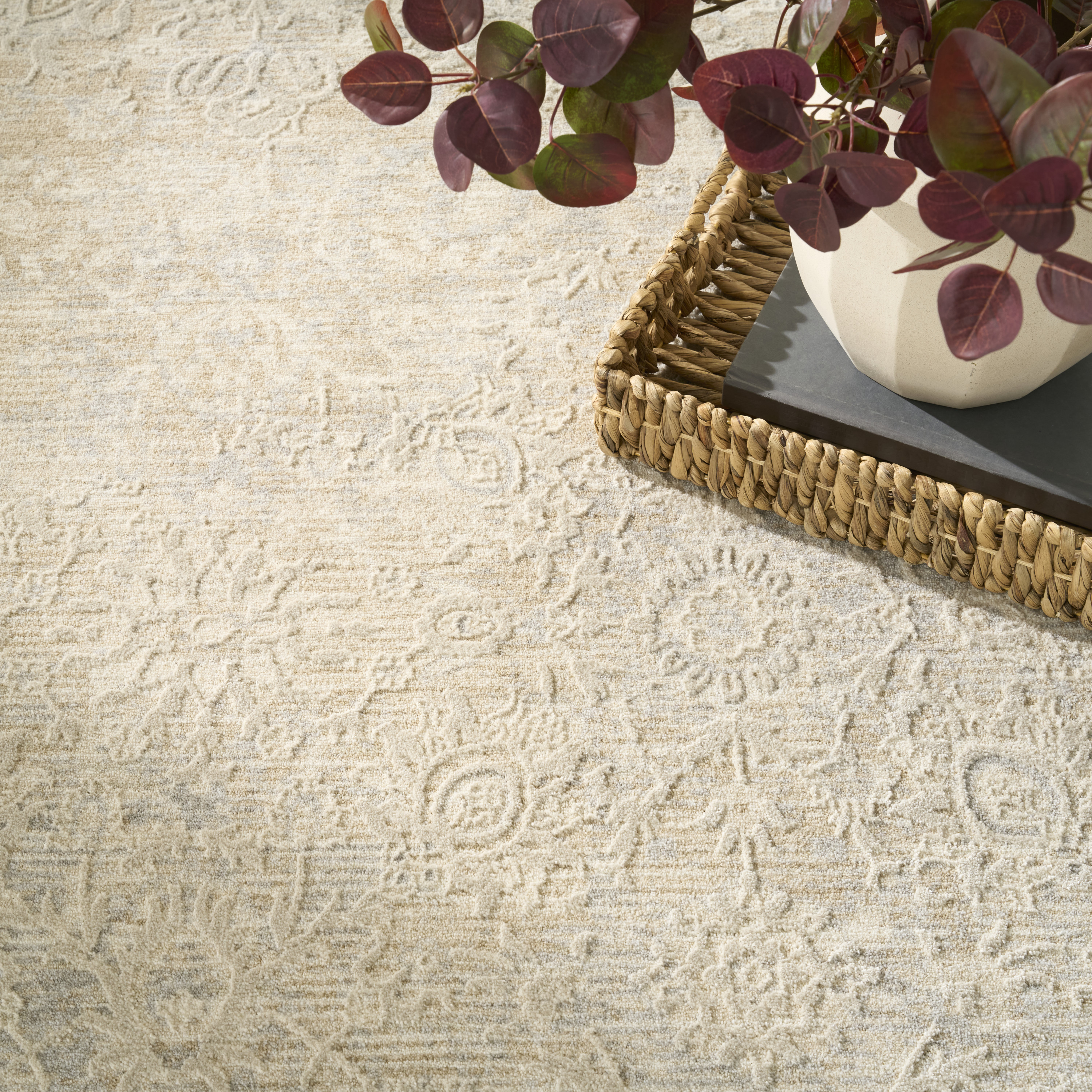 Nourison Sultana 9' x 12' Beige Vintage Indoor Rug
