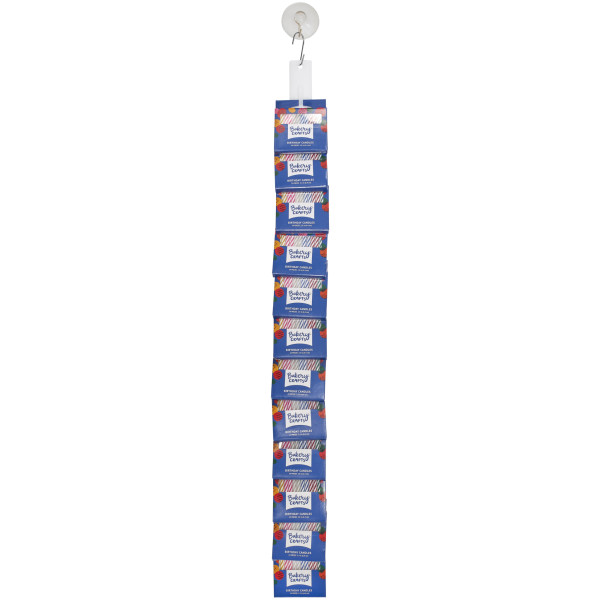 Suction Cup with Metal Hook Candle Rack
