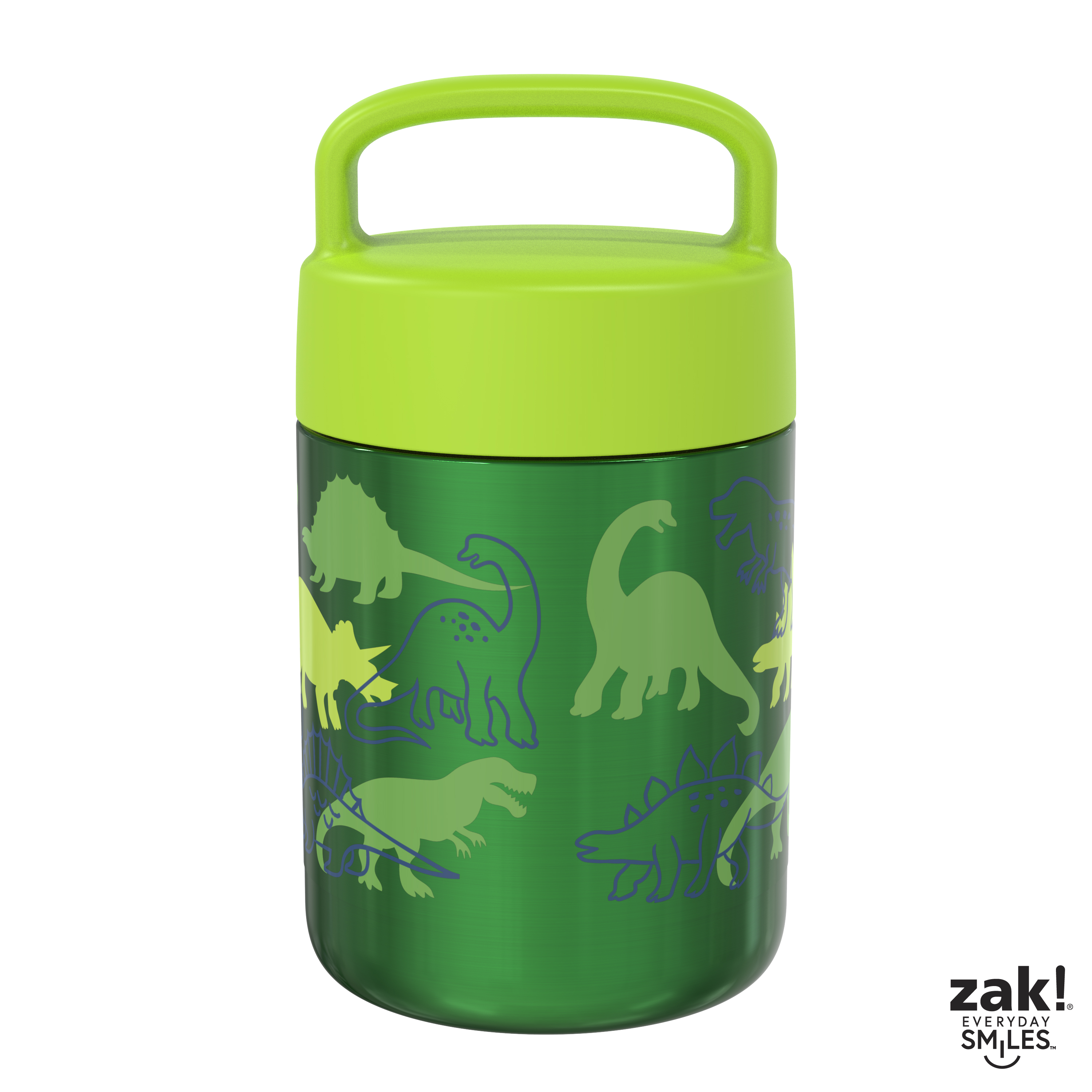 Zak Lunch! Reusable Vacuum Insulated Stainless Steel Food Container, Dinosaurs slideshow image 2
