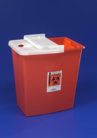 SharpSafety™ Multi-purpose Sharps Container, 12 Gallon, 18¾ x 18¼ x 12¾ Inch
