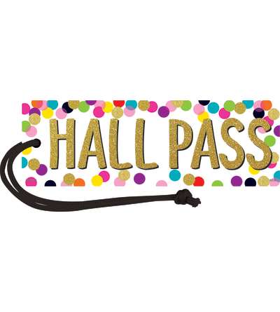 Confetti Magnetic Hall Pass