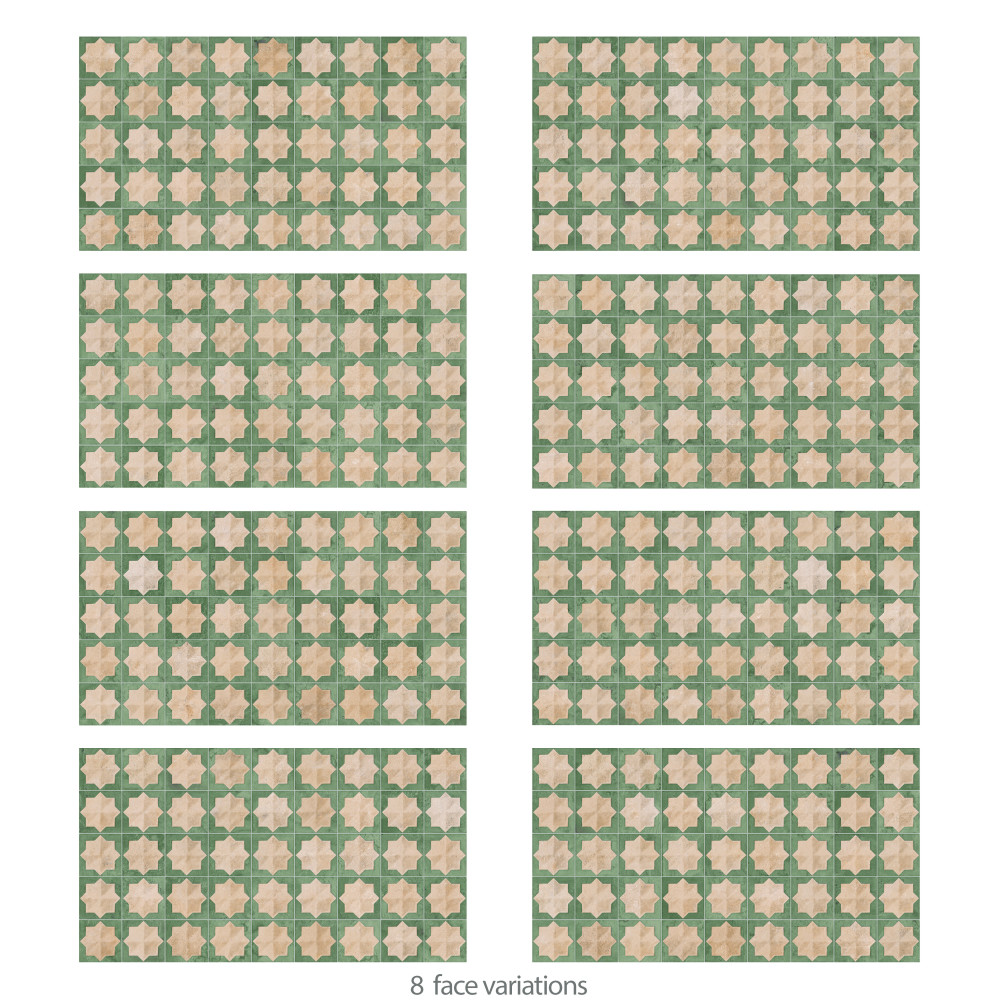 Tetuan Astre Cotto Emerald 12-1/8 in. x 21-7/8 in. Porcelain Wall Tile