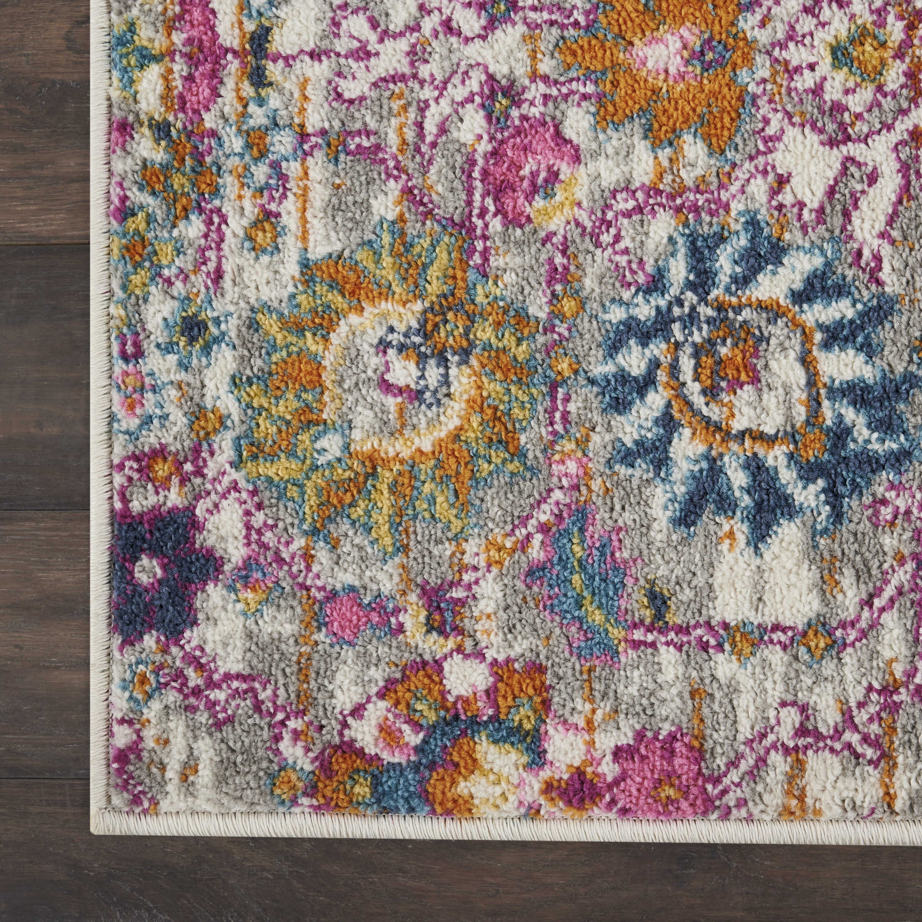 Nourison Passion 2'2" x 10' Silver Bohemian Indoor Rug