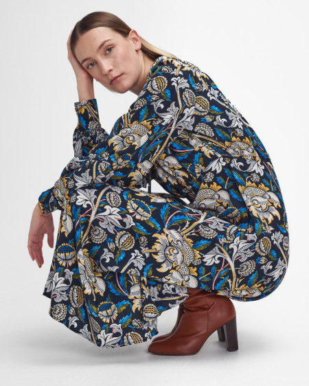Barbour x William Morris Gallery Rendall Midi Dress