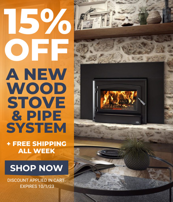 15% Off Wood Stove & Pipe System + Free Shipping All Week. Discount Applied In Cart. Expires 10/1/23. Shop Now.