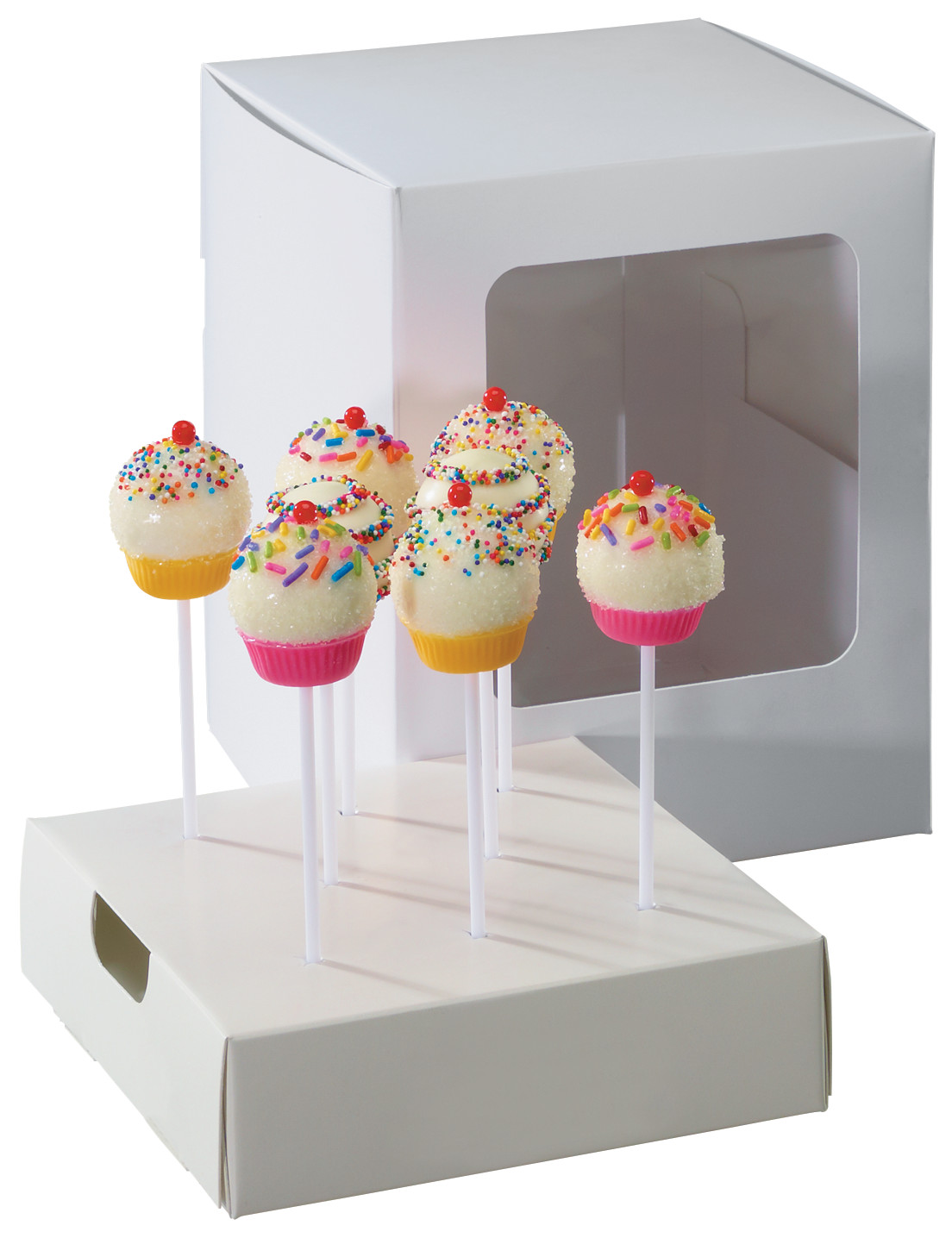 DecoPop® 8-Count Cake Pop Windowed with Stand  Cake Box 