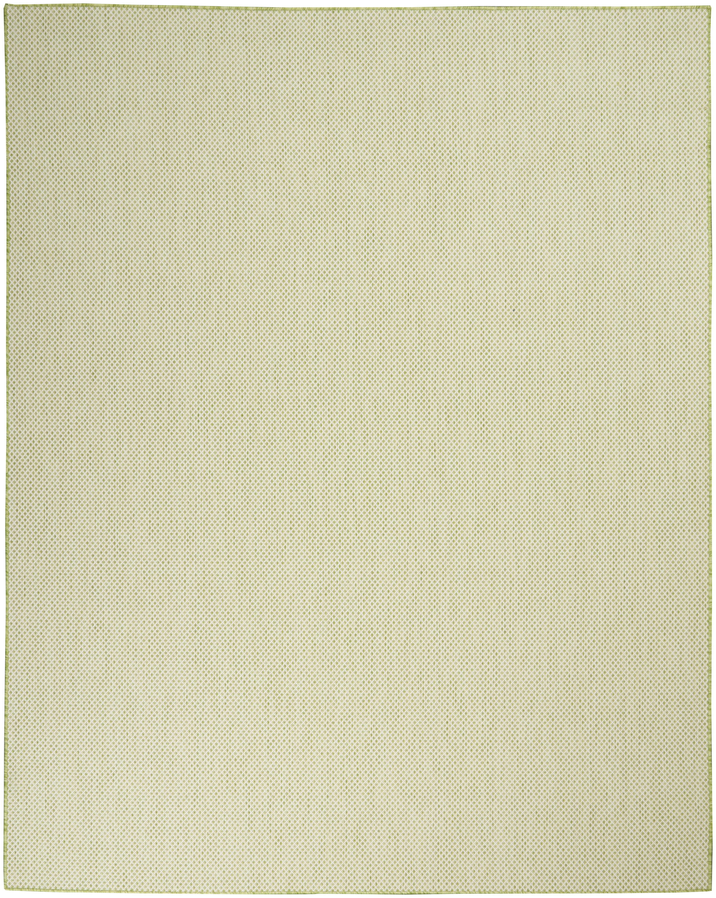 Nourison Courtyard 8' x 10' Ivory Green Modern Rug