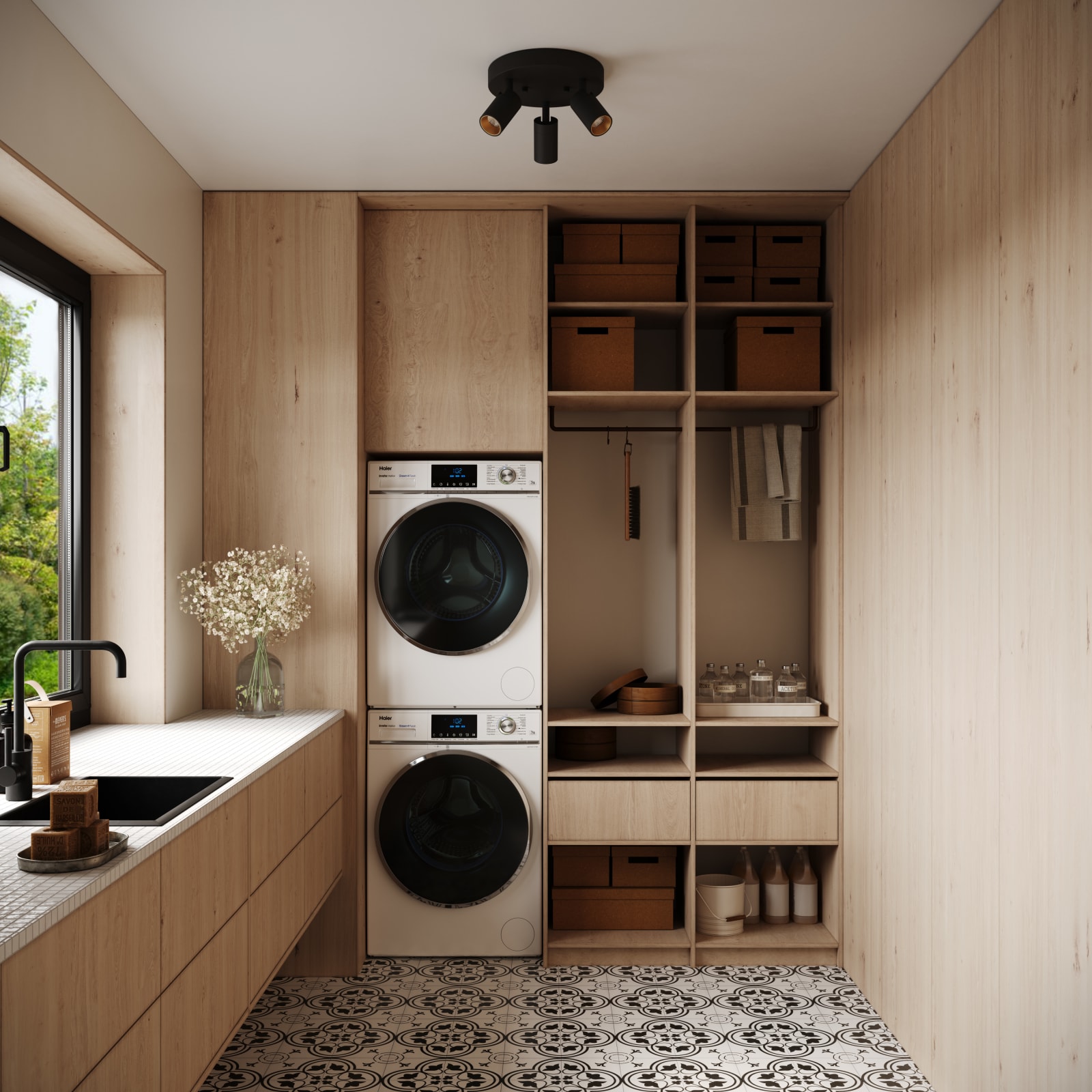 Shura 3 Head Round Flush Mount — installation 9