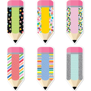 Pattern Play Pencils 6 in Designer Cut-Outs
