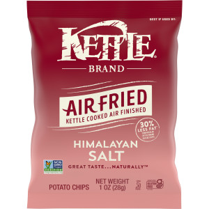Kettle Brand Potato Chips, Air Fried Himalayan Salt Kettle Chips, 1 Oz Snack Bag