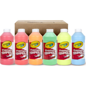Premier Tempera Fluorescent Paint Bundle, Set of 6