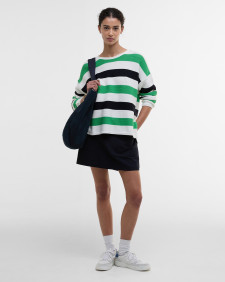 Marine Striped Crew Neck Jumper Multi Stripe